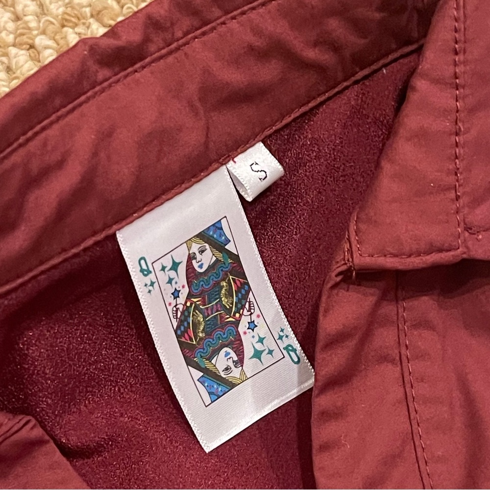Queen of Sparkles Maroon Iridescent Football Romper Small - Picture 6 of 11